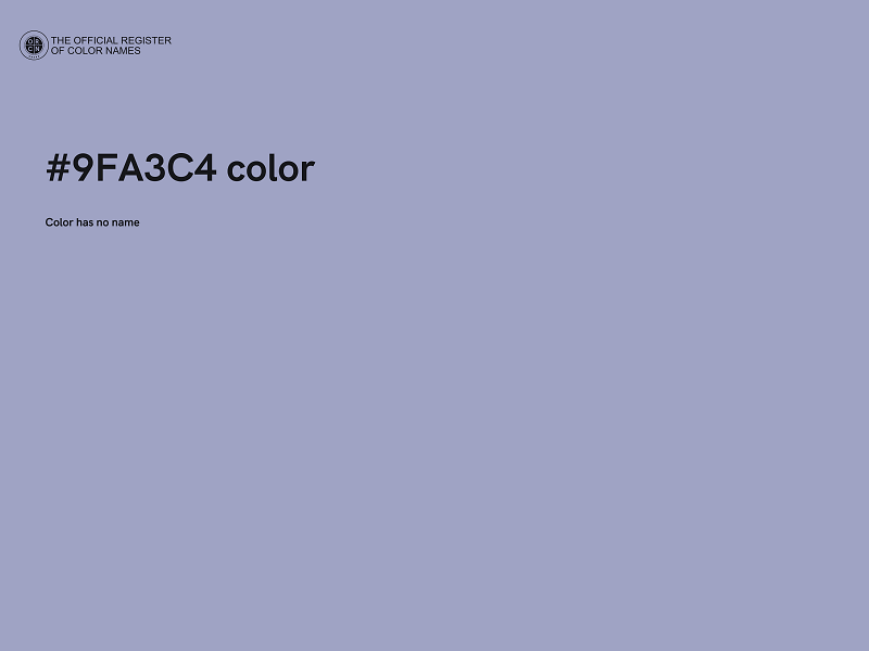 #9FA3C4 color image