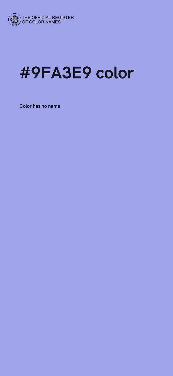 #9FA3E9 color image