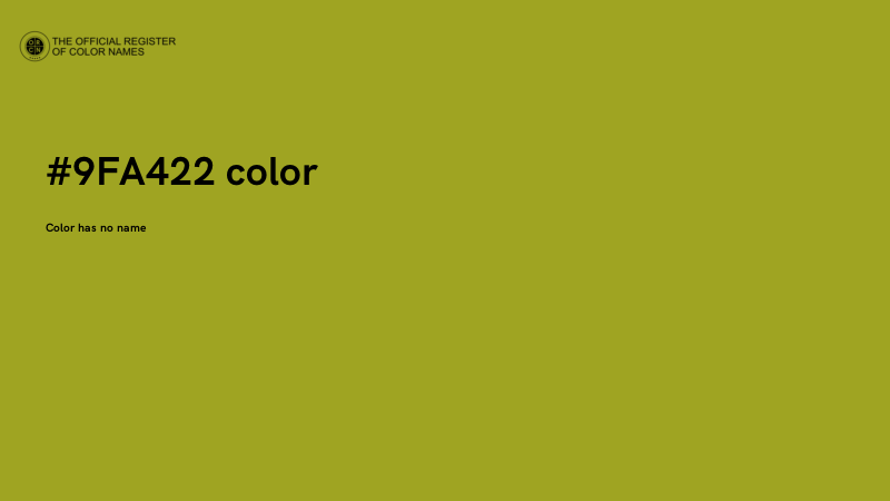 #9FA422 color image
