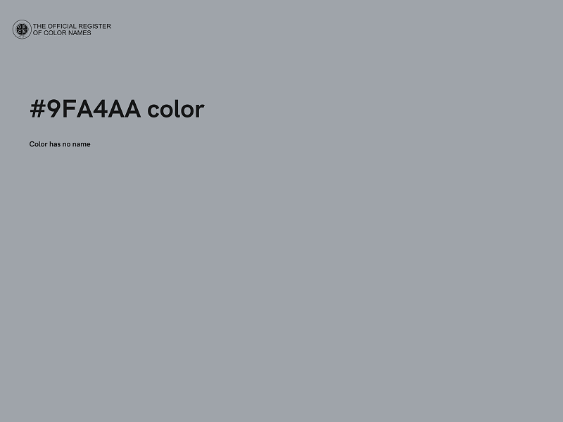 #9FA4AA color image