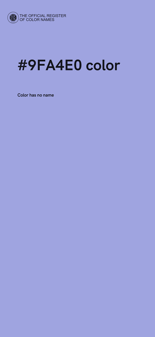 #9FA4E0 color image