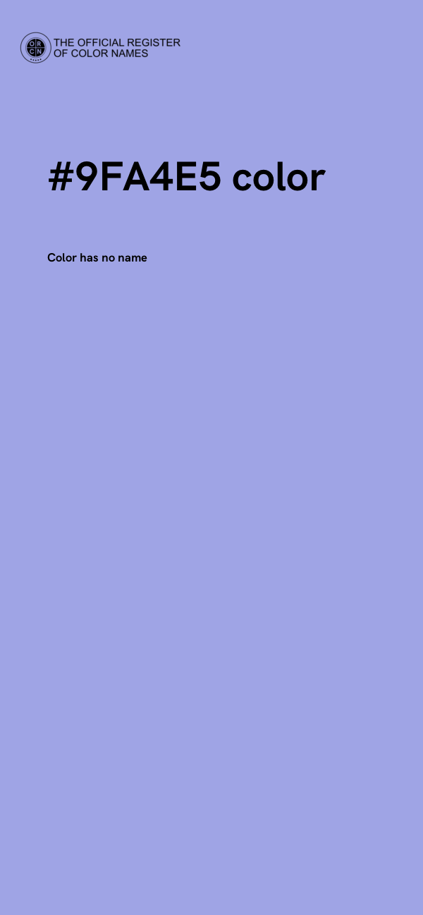 #9FA4E5 color image