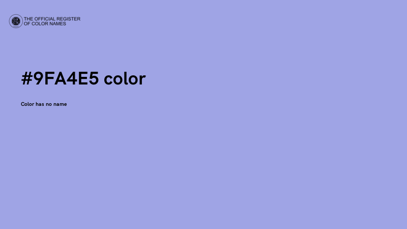 #9FA4E5 color image