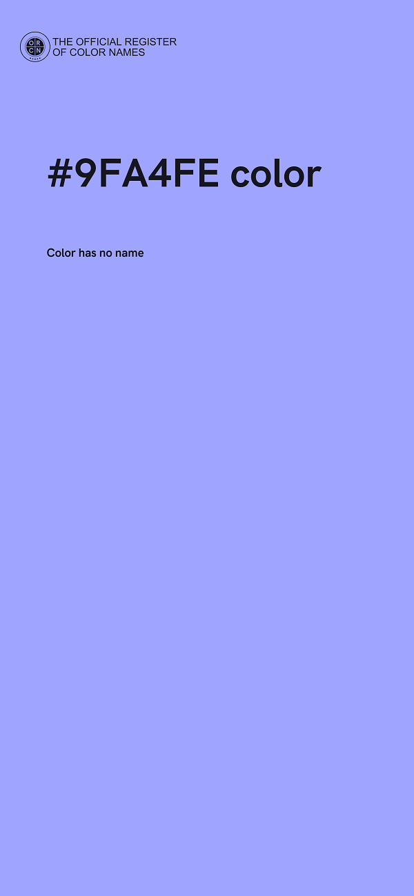 #9FA4FE color image