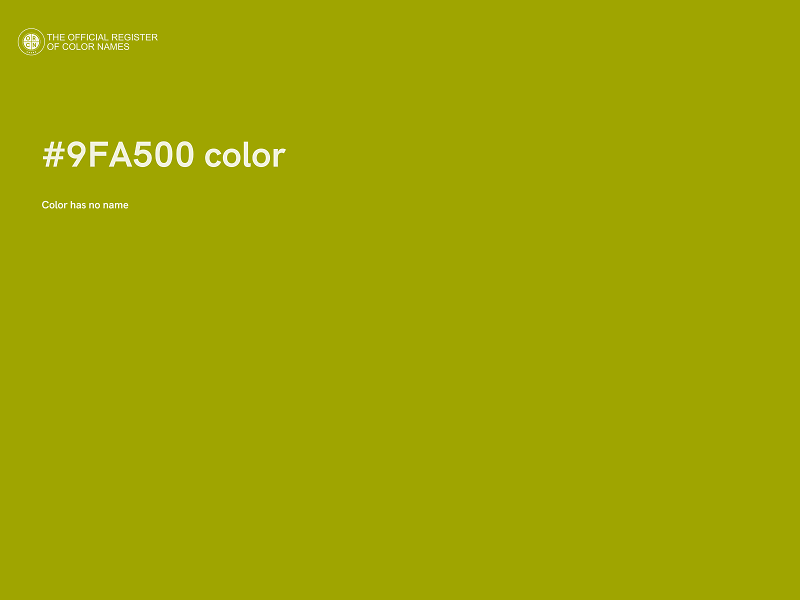 #9FA500 color image