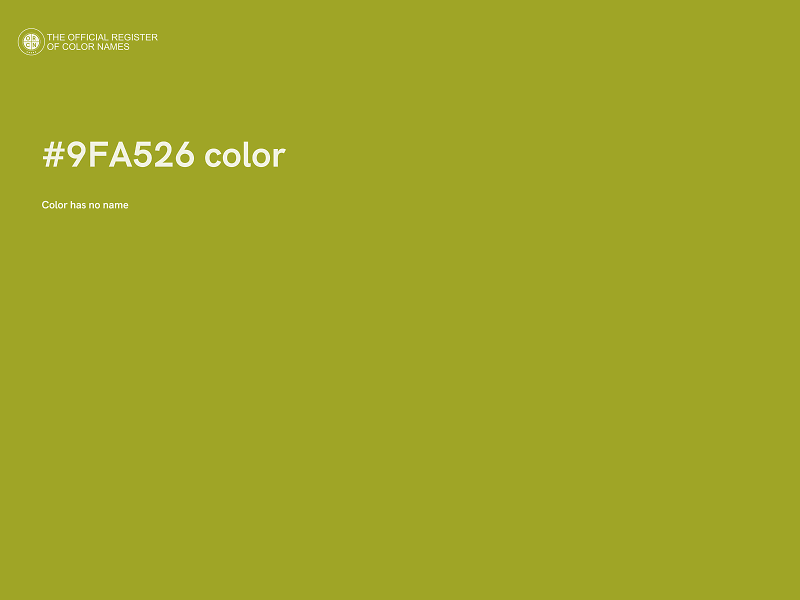 #9FA526 color image