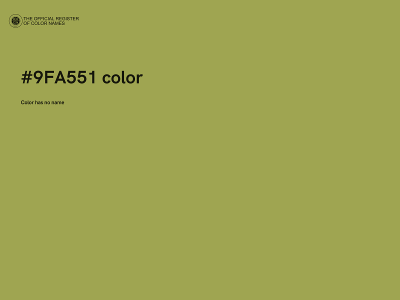 #9FA551 color image