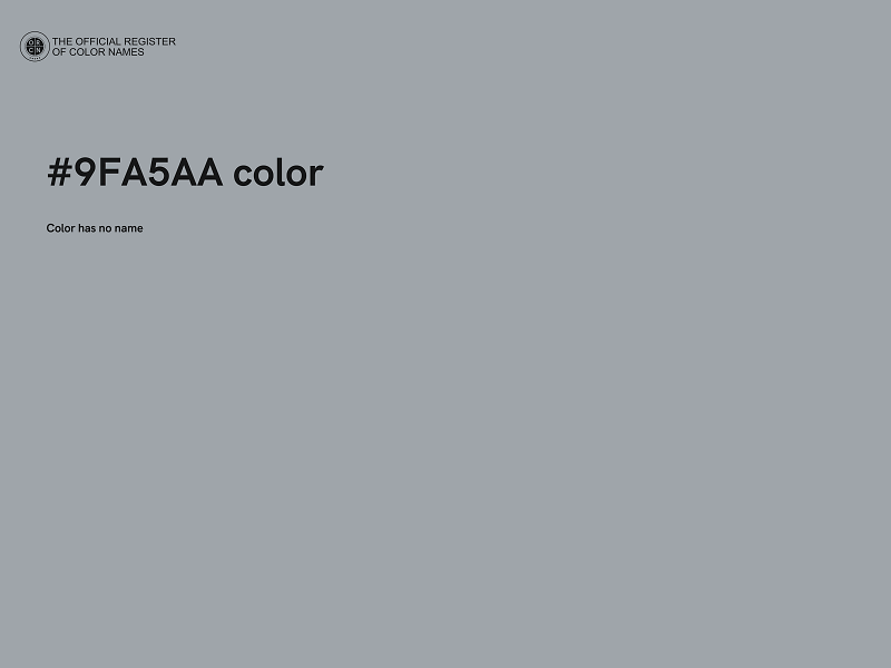 #9FA5AA color image