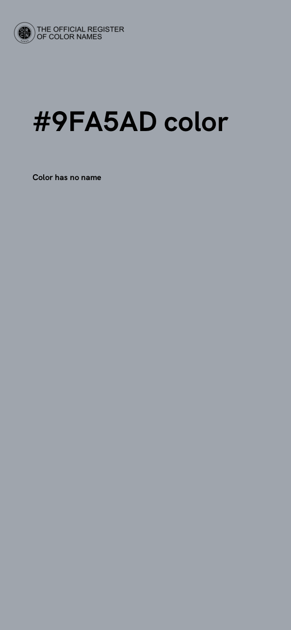 #9FA5AD color image