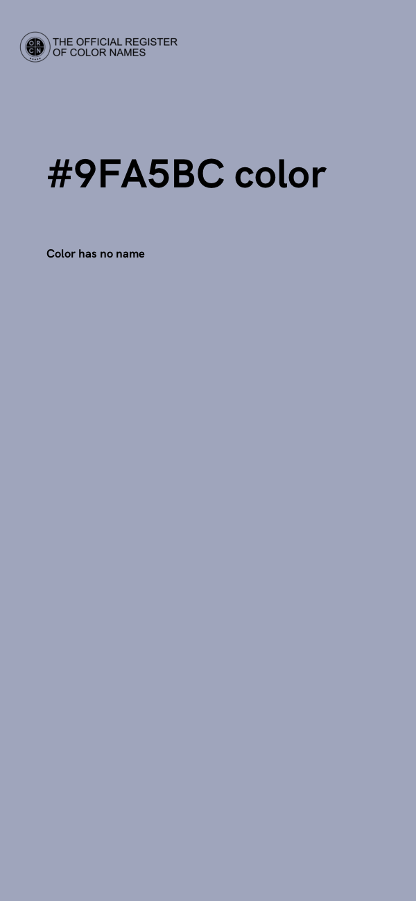 #9FA5BC color image