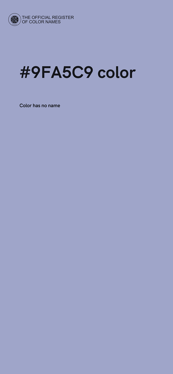 #9FA5C9 color image
