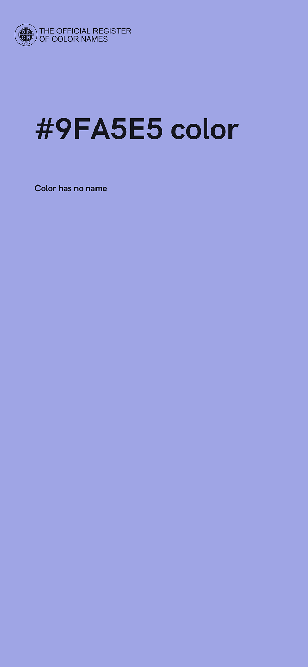 #9FA5E5 color image