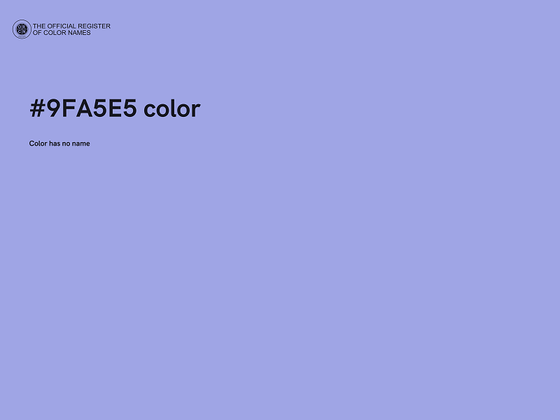 #9FA5E5 color image