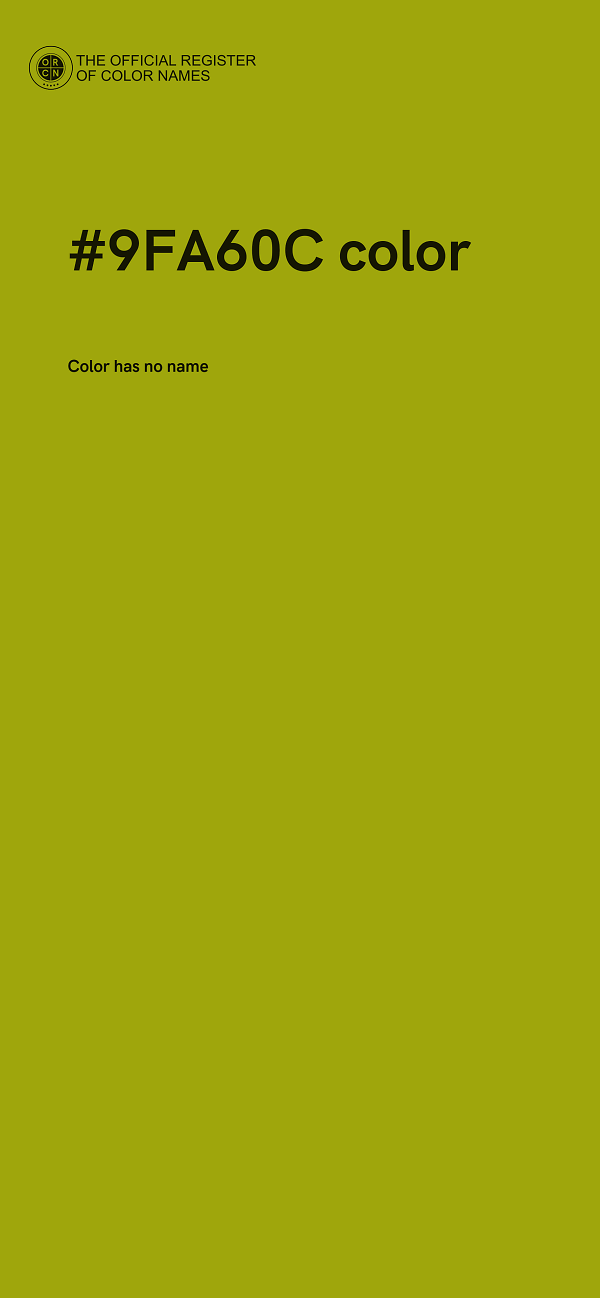 #9FA60C color image