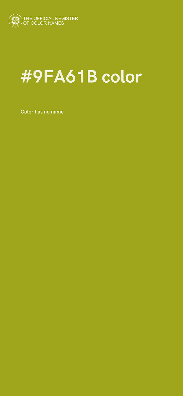 #9FA61B color image