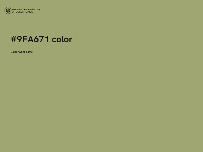 #9FA671 color image