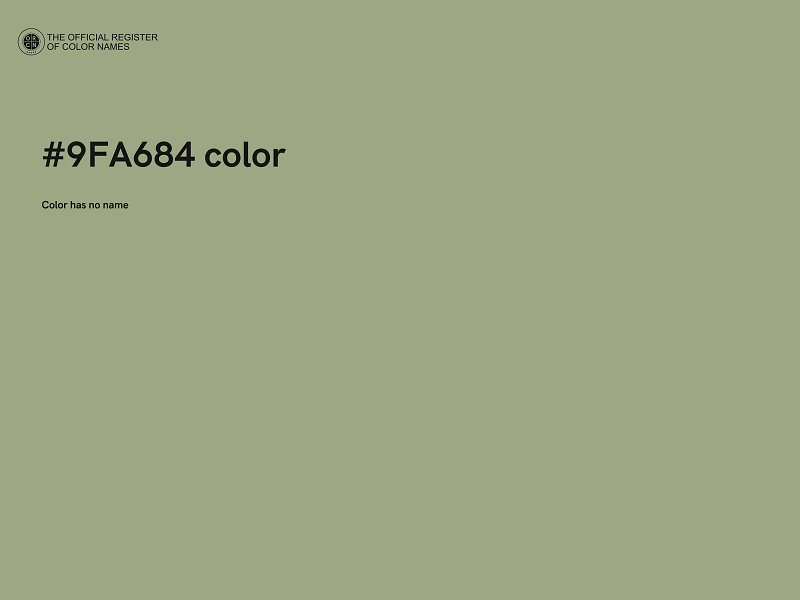 #9FA684 color image