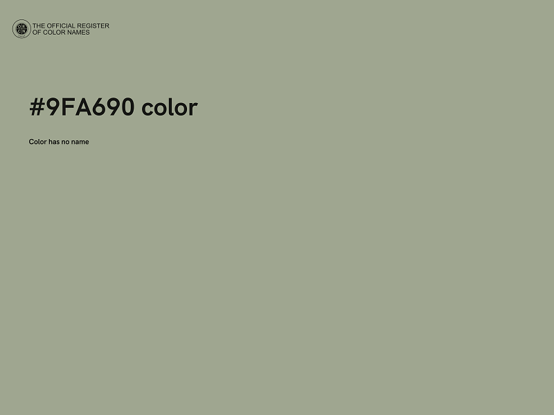 #9FA690 color image