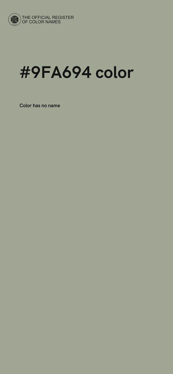 #9FA694 color image