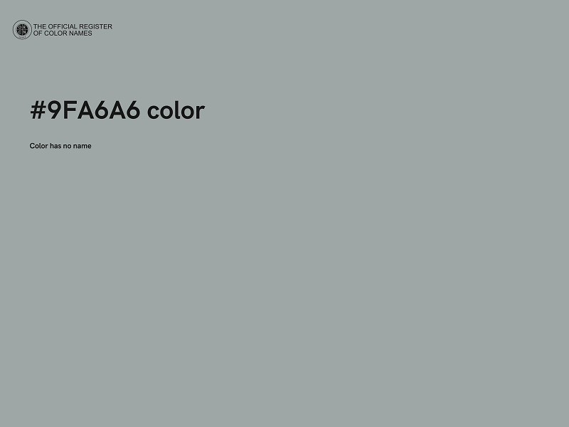#9FA6A6 color image