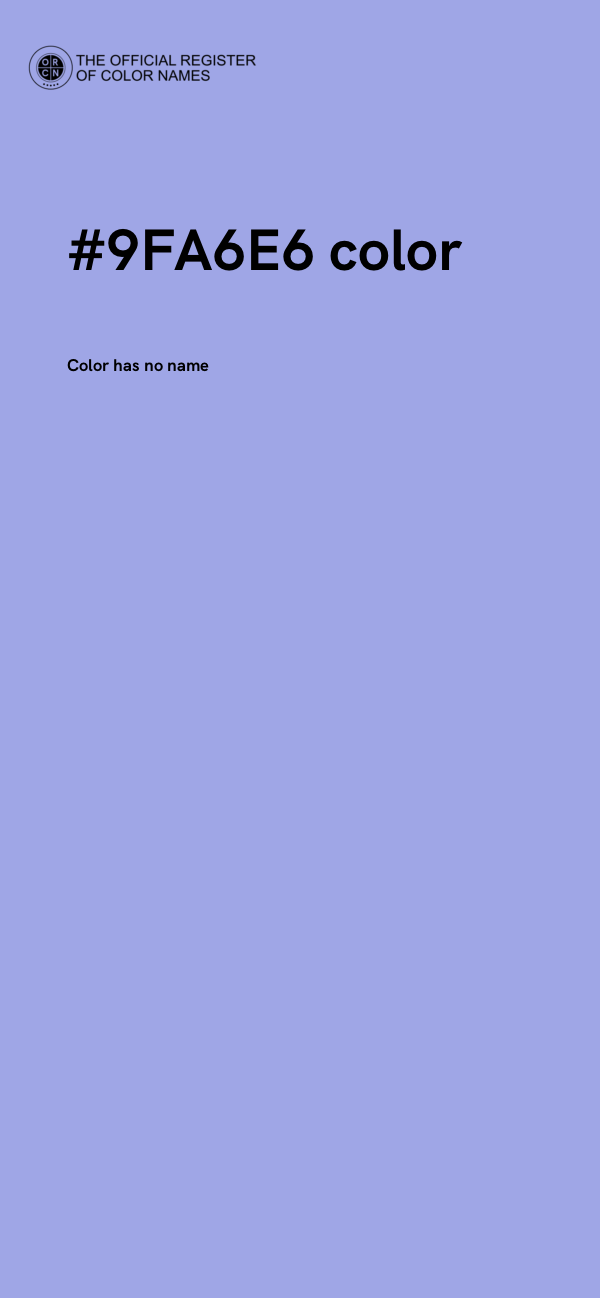 #9FA6E6 color image