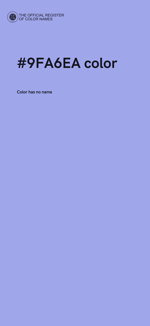 #9FA6EA color image