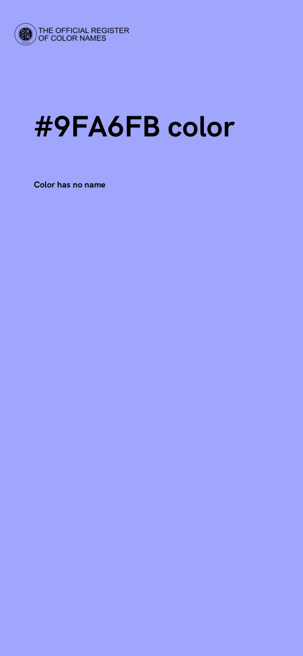 #9FA6FB color image