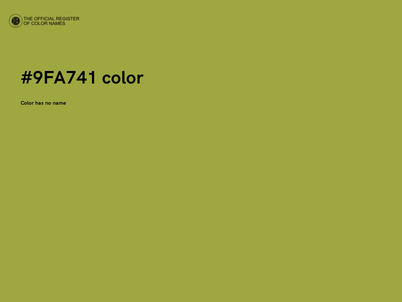 #9FA741 color image