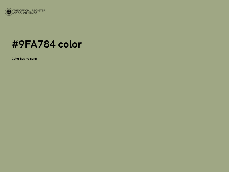 #9FA784 color image