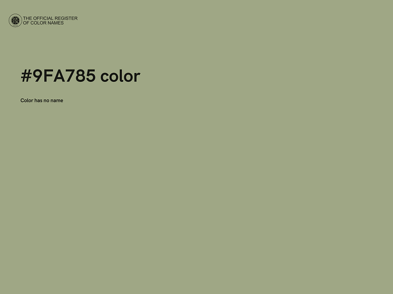 #9FA785 color image