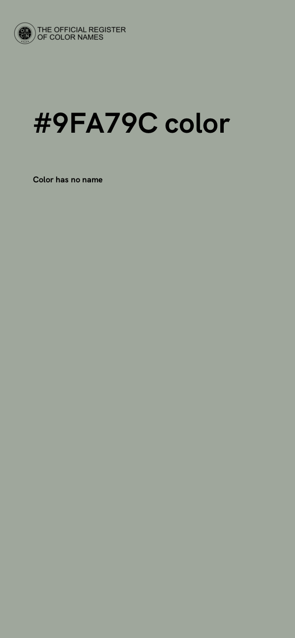 #9FA79C color image