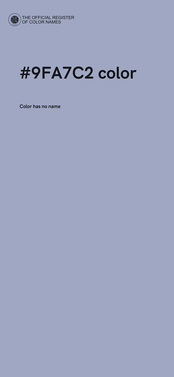 #9FA7C2 color image