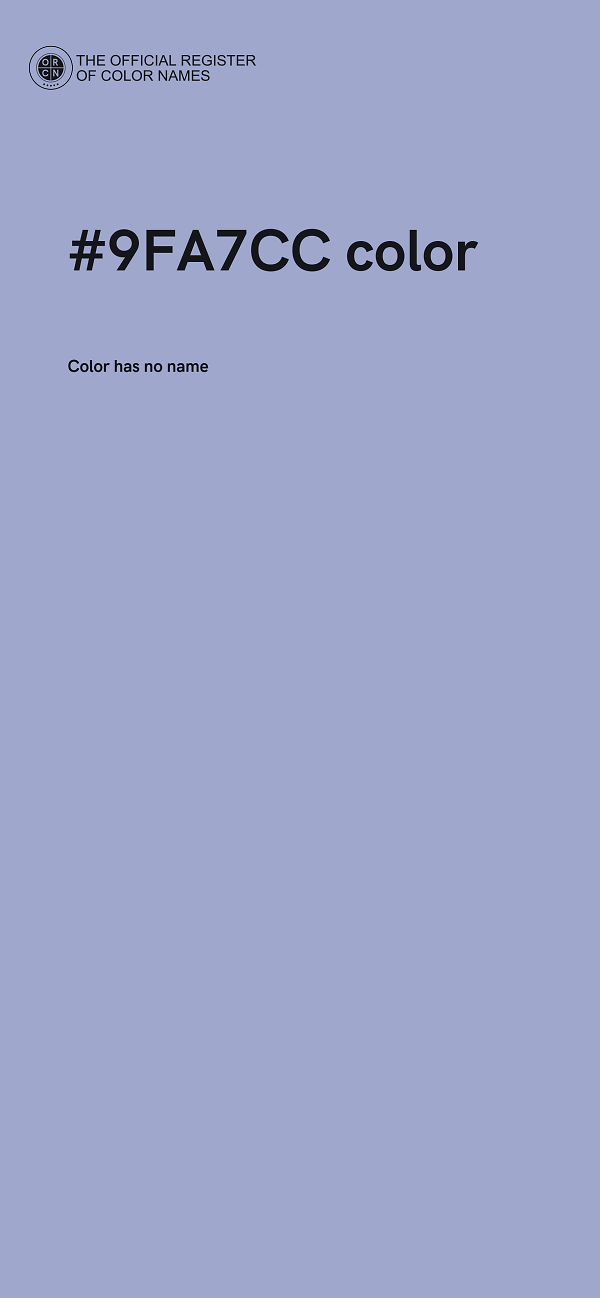 #9FA7CC color image