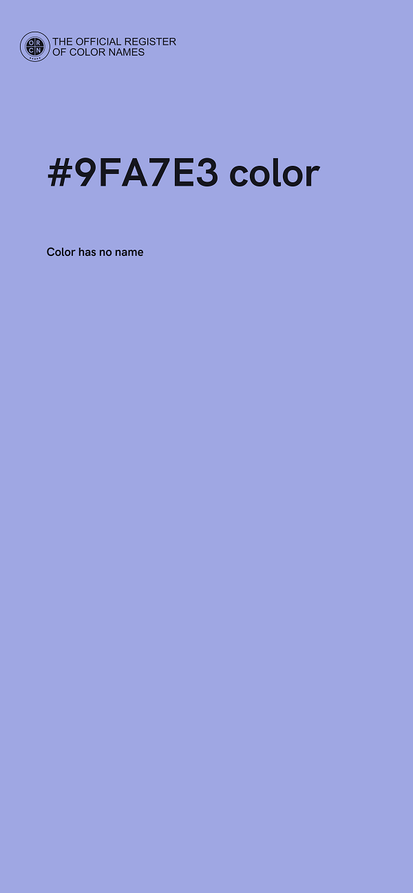 #9FA7E3 color image