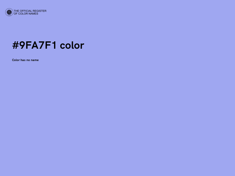 #9FA7F1 color image