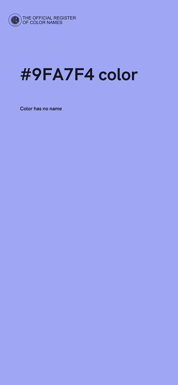 #9FA7F4 color image