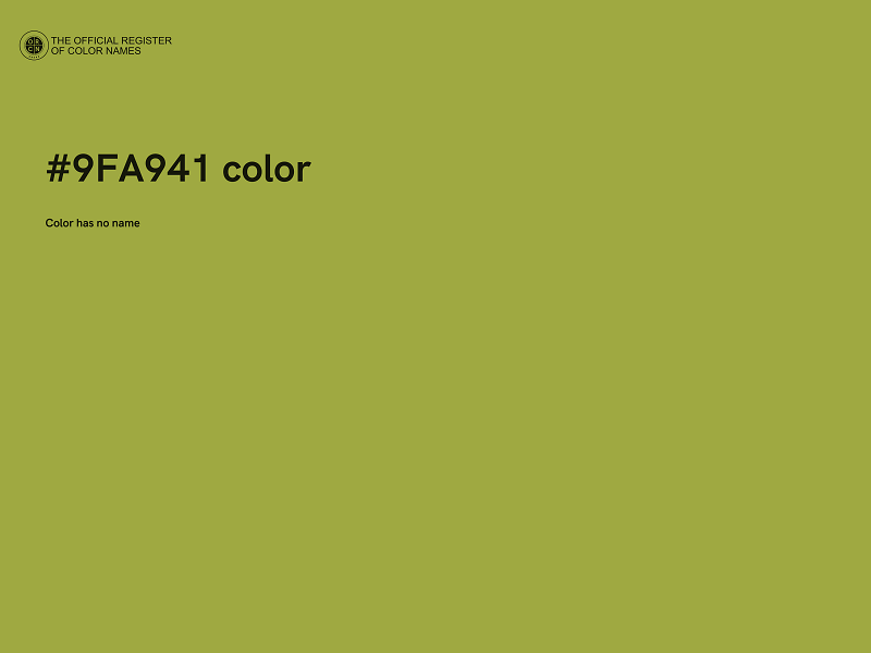 #9FA941 color image