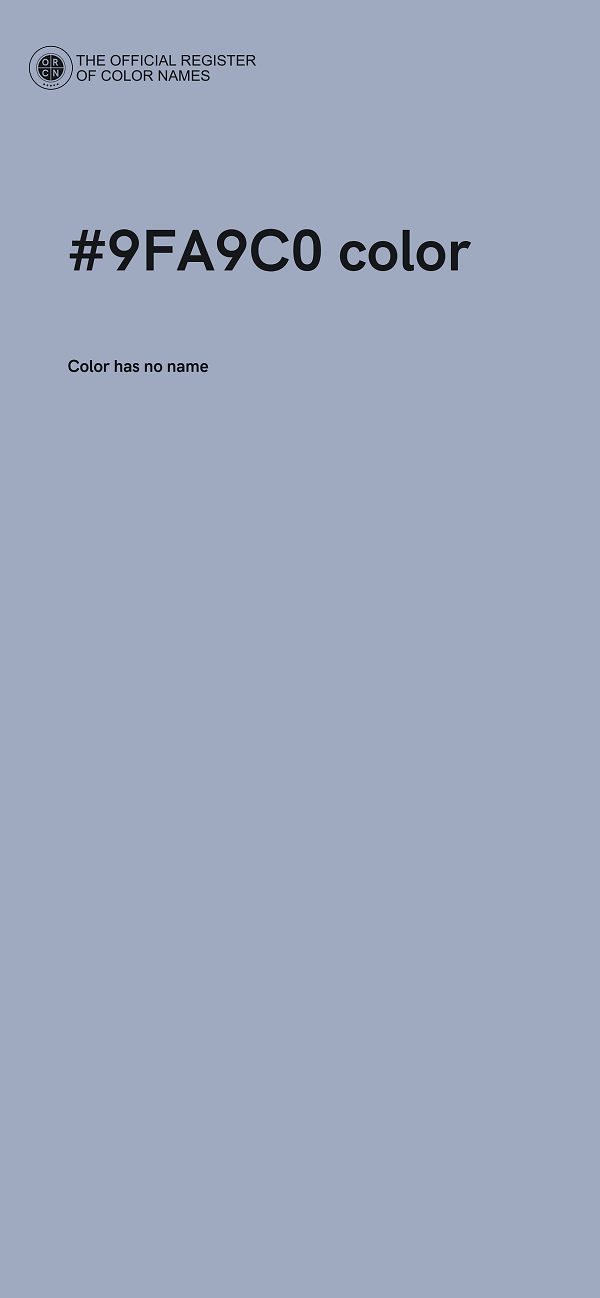 #9FA9C0 color image