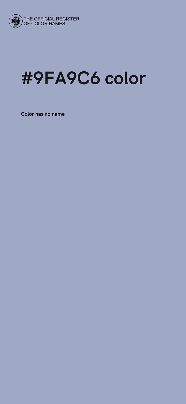 #9FA9C6 color image