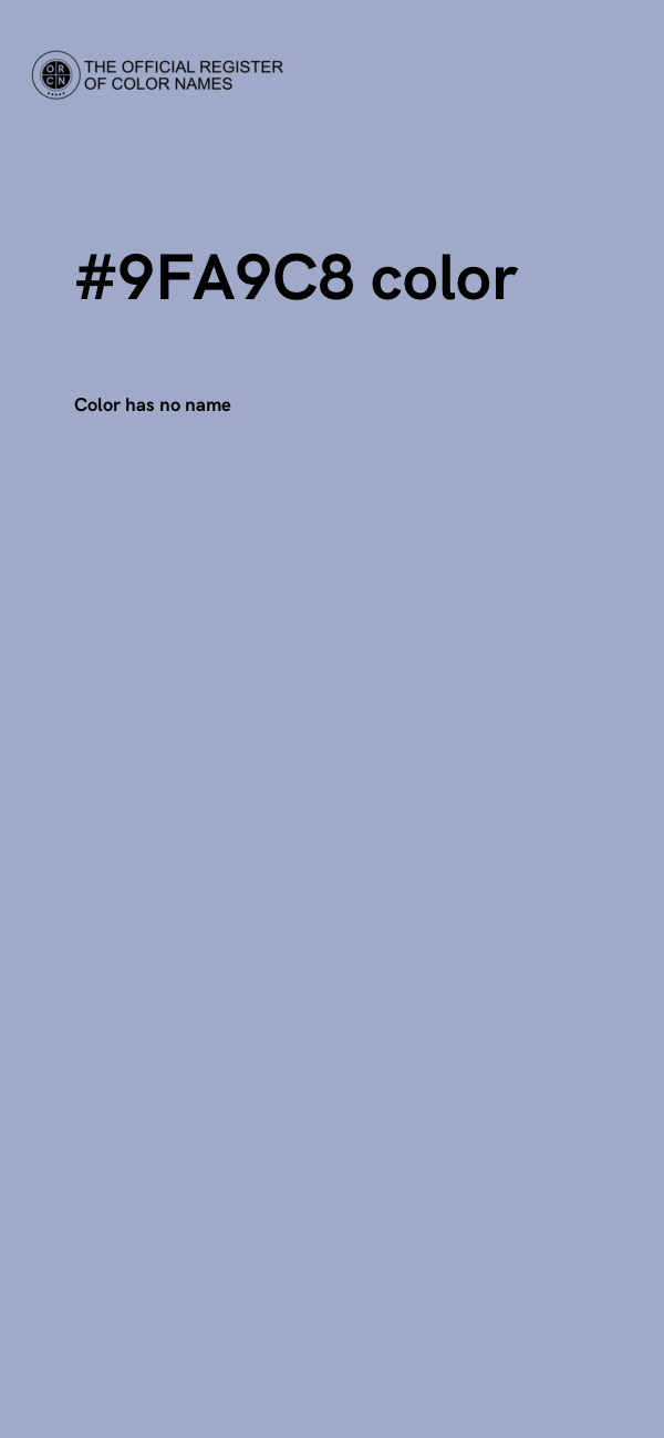 #9FA9C8 color image