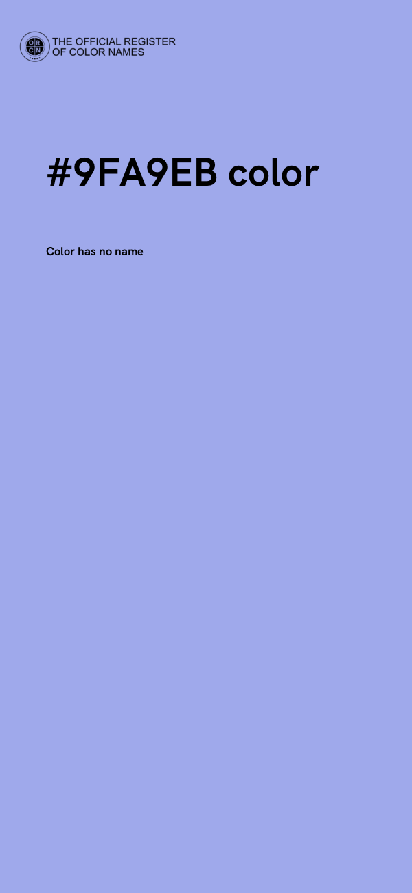 #9FA9EB color image