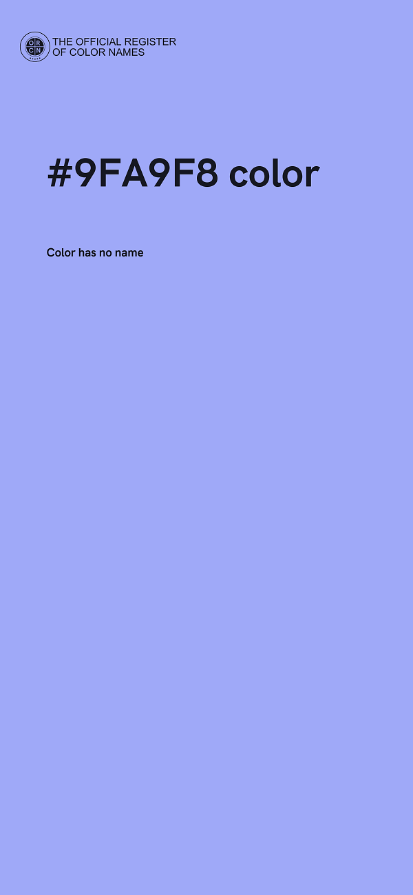 #9FA9F8 color image
