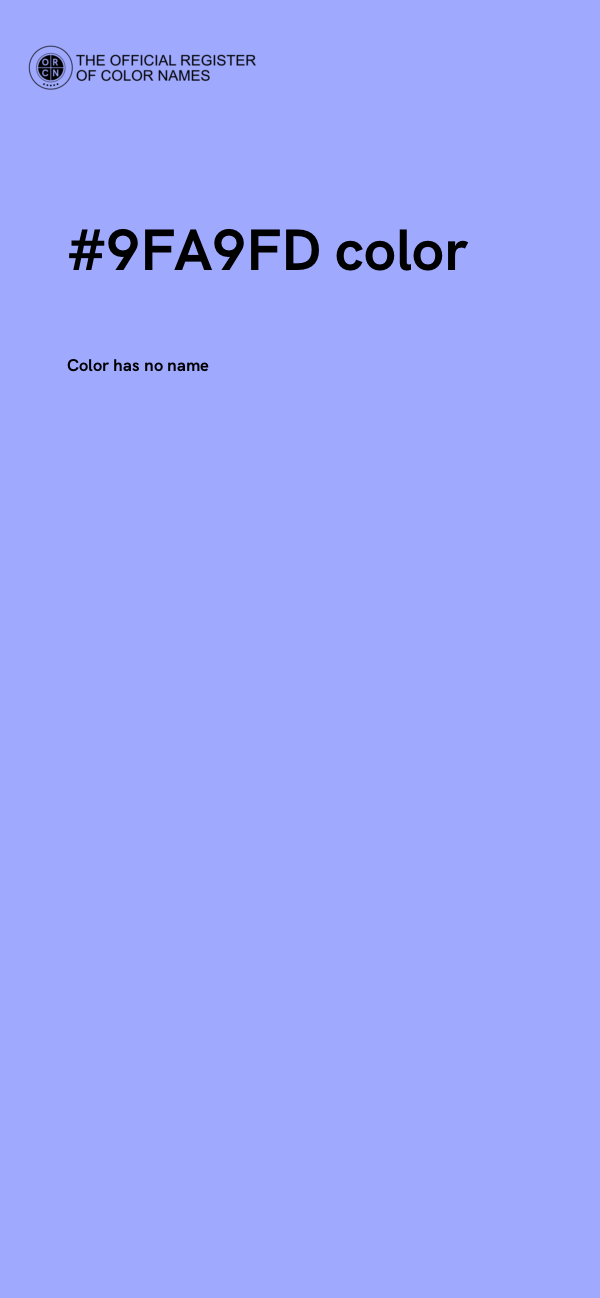 #9FA9FD color image