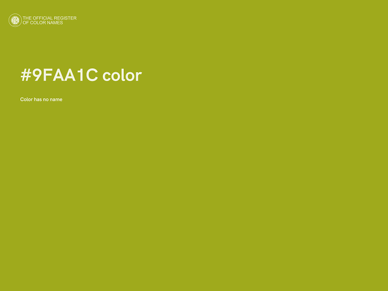 #9FAA1C color image