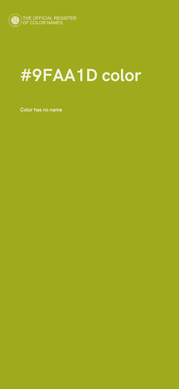 #9FAA1D color image