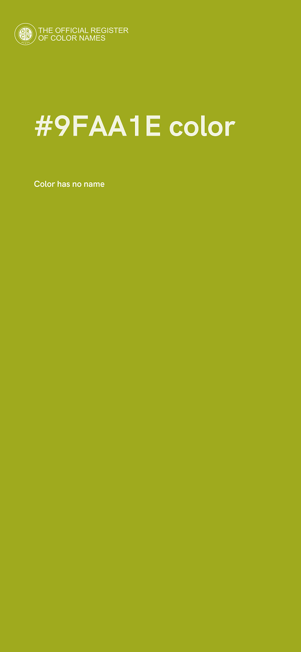 #9FAA1E color image