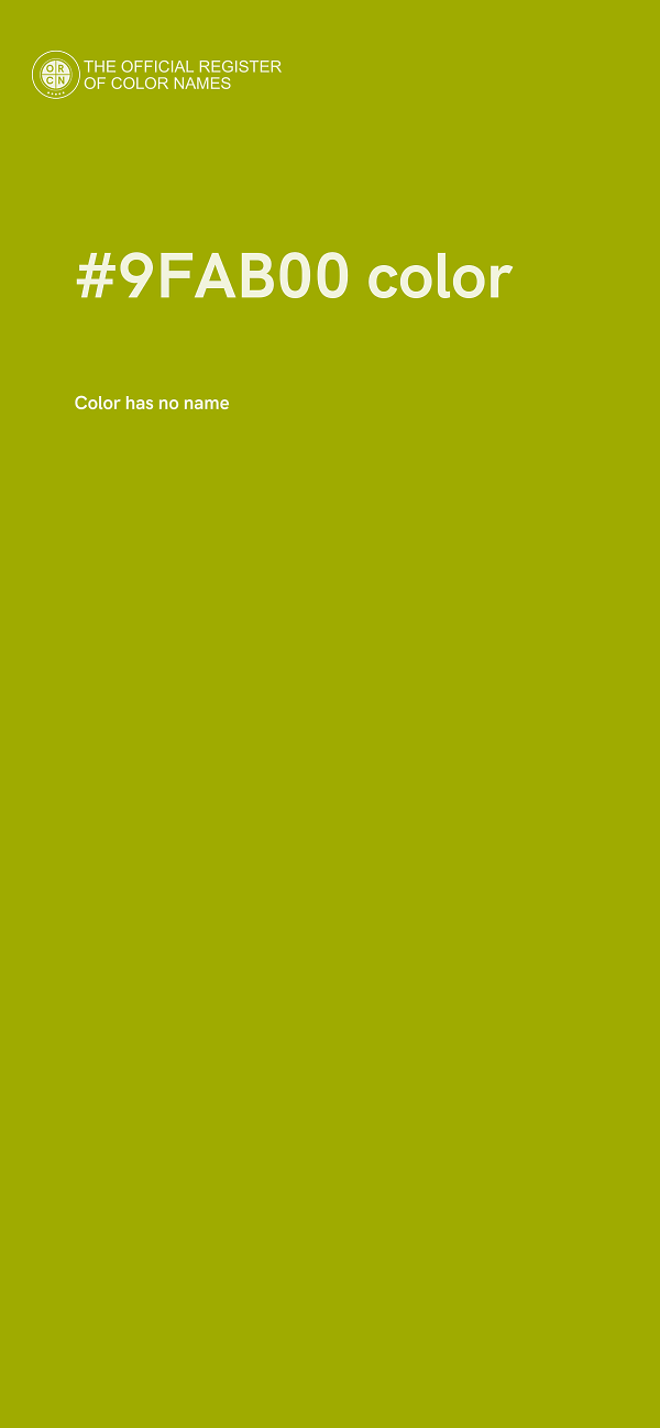 #9FAB00 color image