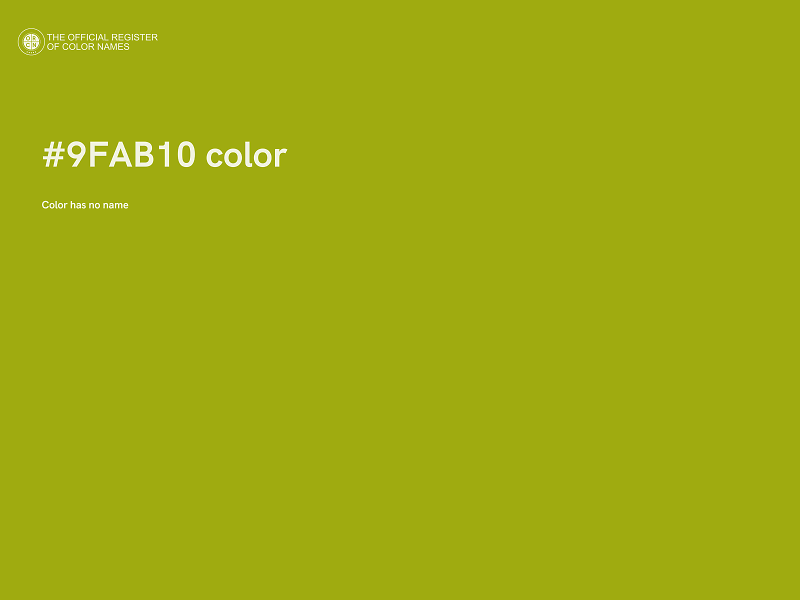 #9FAB10 color image