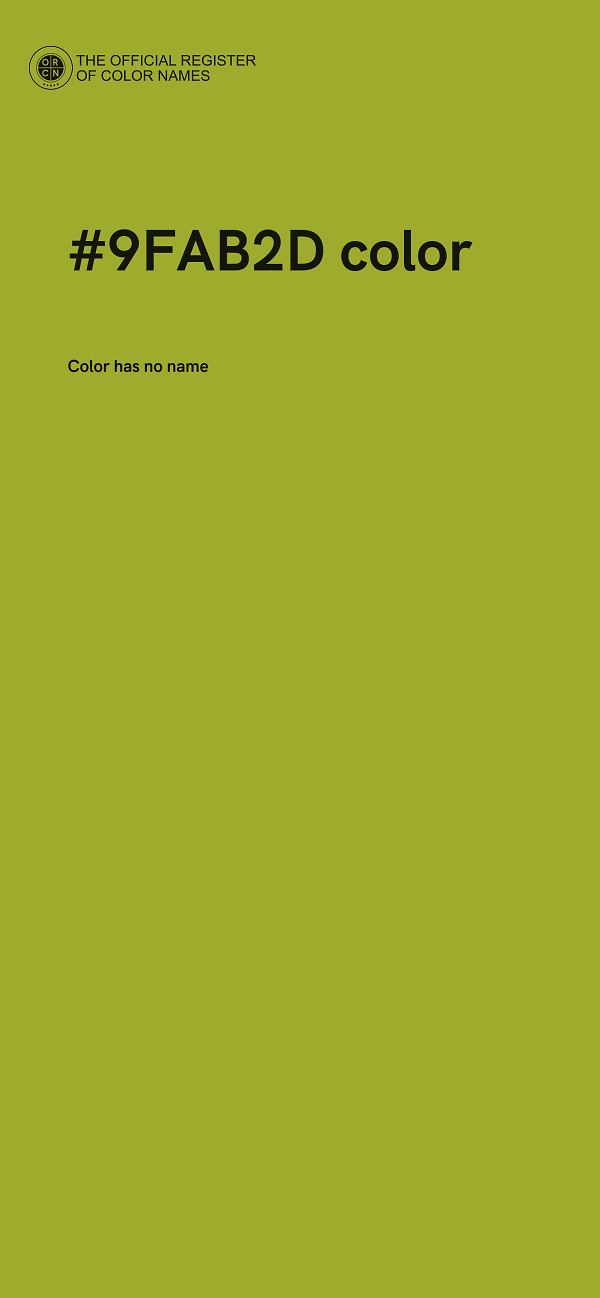 #9FAB2D color image