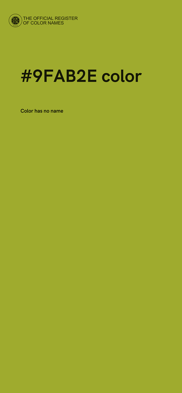 #9FAB2E color image